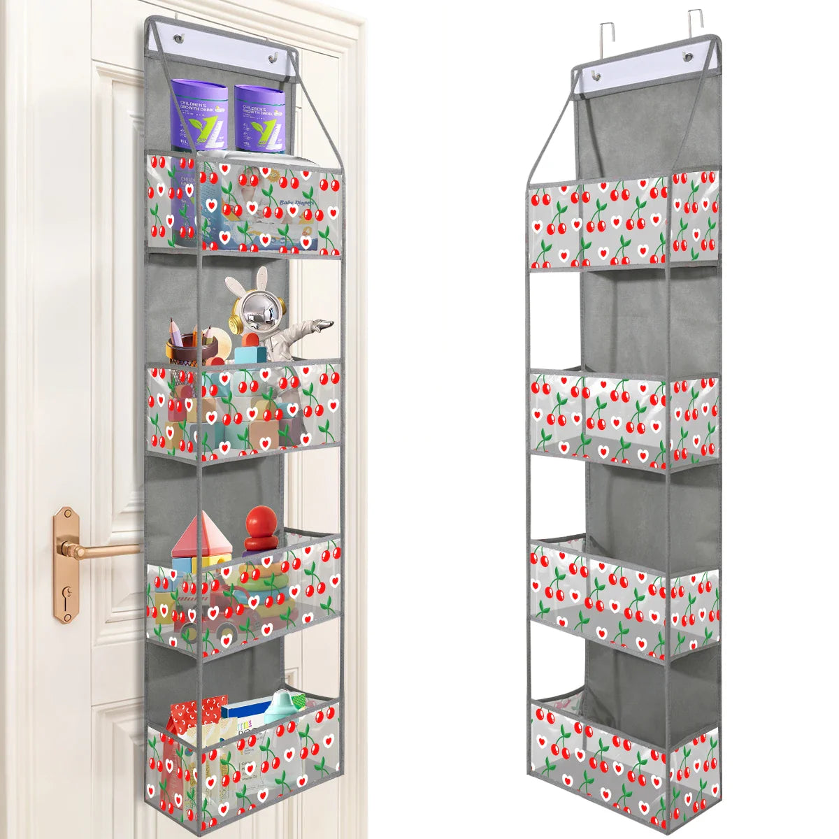 1pc 4 /6Layer Over The Door Hanging Organizer Cosmetics Wall Hanging Storage Organizerfor Nursery Bathroom Closet Bedroom Dorm