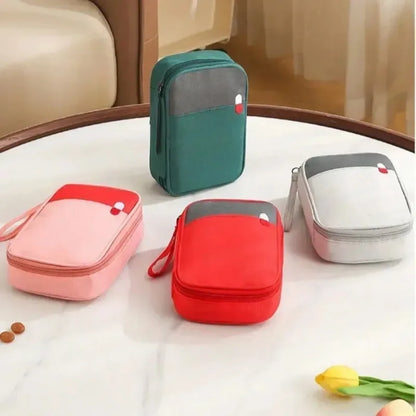 Large-Capacity Thickened Medicine Box Layered Family First Aid Kit Medicine Boxes Medicine Cabinet Portable Fabric Storage Bag