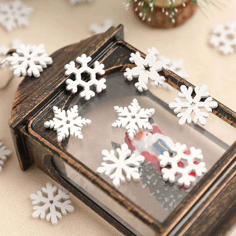 50Pcs Snowflake Christmas Decoration DIY Hanging Christmas Tree Accessories Party Table Home Decor New Year Winter Navidad Gifts