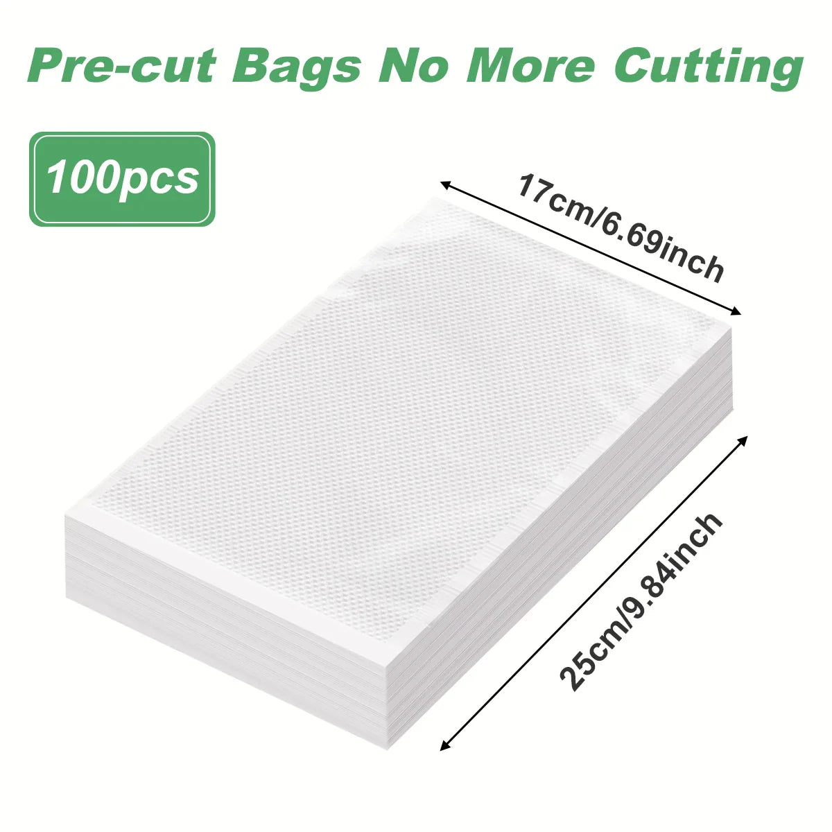 100pcs/lot Vacuum Packaging Bags Empty Food Vacuum Bags BPA-Free Vacuum Sealing Bag Kitchen Accessories
