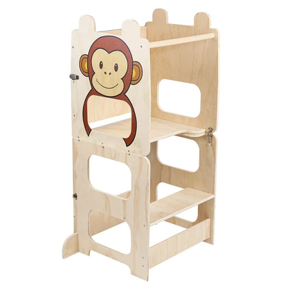 Children's Montessori observation tower Kitchen & learning aid-Transformable into Desk-stylish & versatile Design