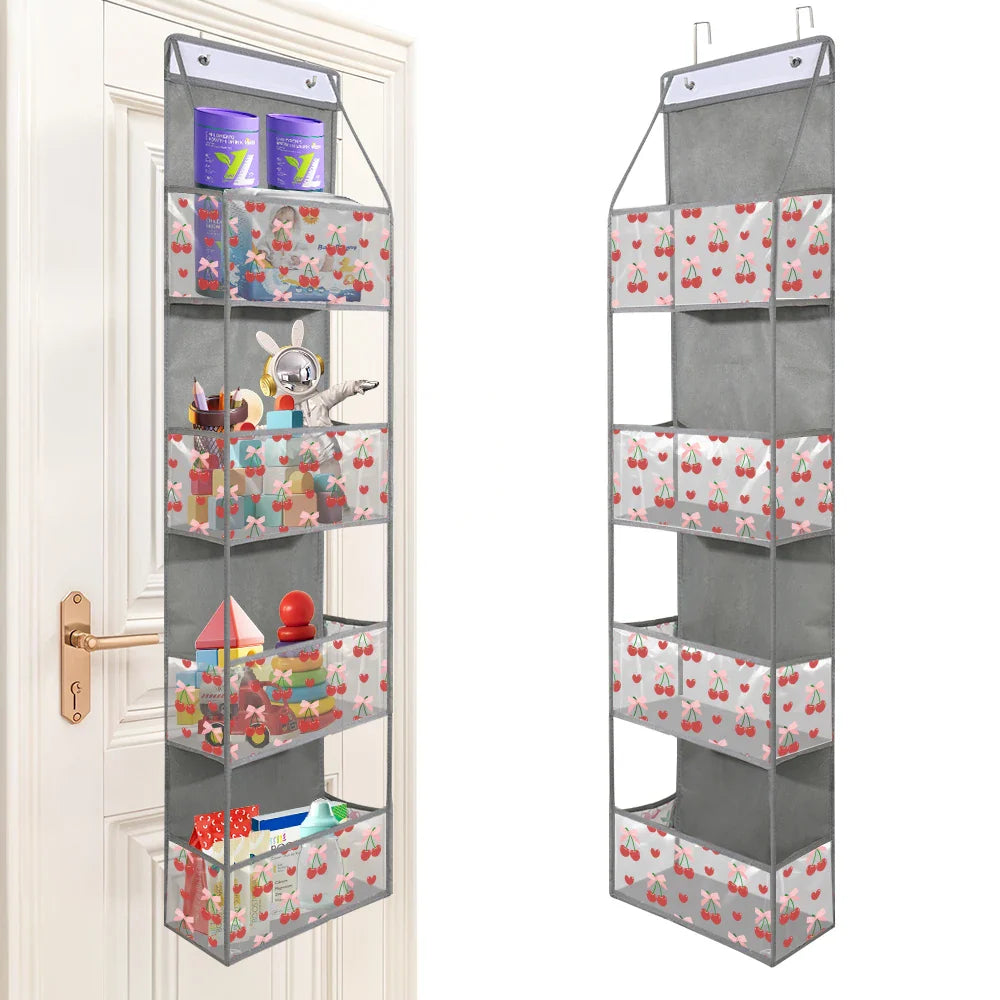 1pc 4 /6Layer Over The Door Hanging Organizer Cosmetics Wall Hanging Storage Organizerfor Nursery Bathroom Closet Bedroom Dorm
