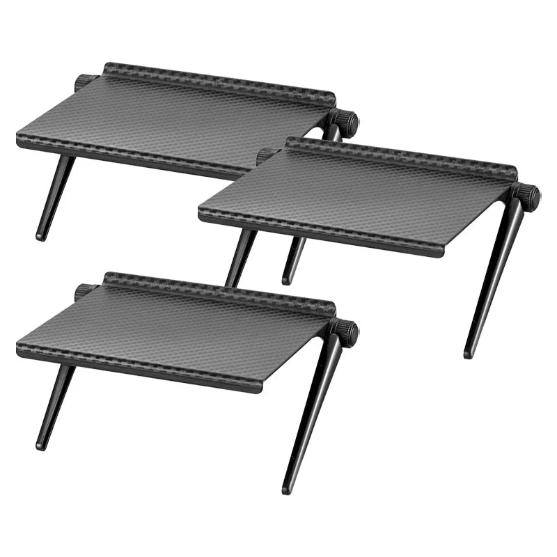 TV Screen Storage Shelves Adjustable Monitor Stand Computer Desktop Display Organizer Router Shelf Rack Home Office