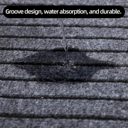 Modern Minimalist Square Floor Mat - Durable, Stain/Fade Resistant, Non-Slip Rubber Backing, Machine Washable for Indoor/Outdoor