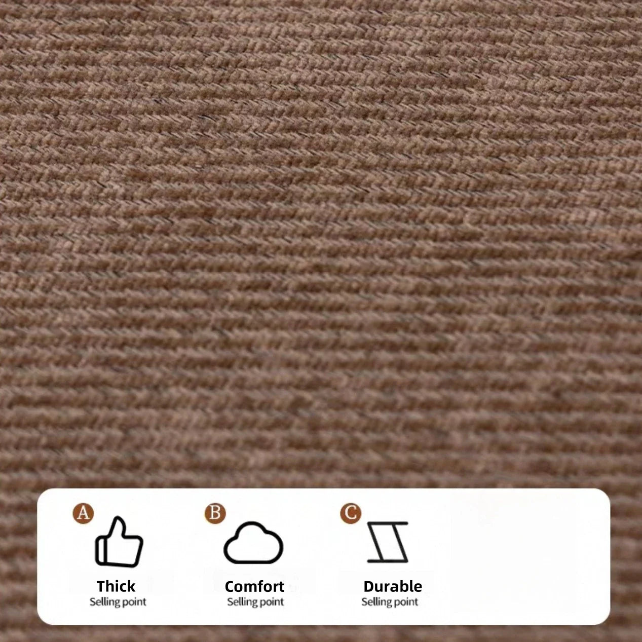 [Heavy Non-Slip Sofa Protector Classic] Luxurious Chenille Sofa Cover with Decorative Stitching - Thick, Sofa Towel