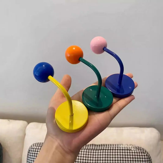 1PC Color Creative Magnetic Hook No Punch Magnetic Hook Kitchen Bathroom Door Refrigerator Strong Traceless Decoration
