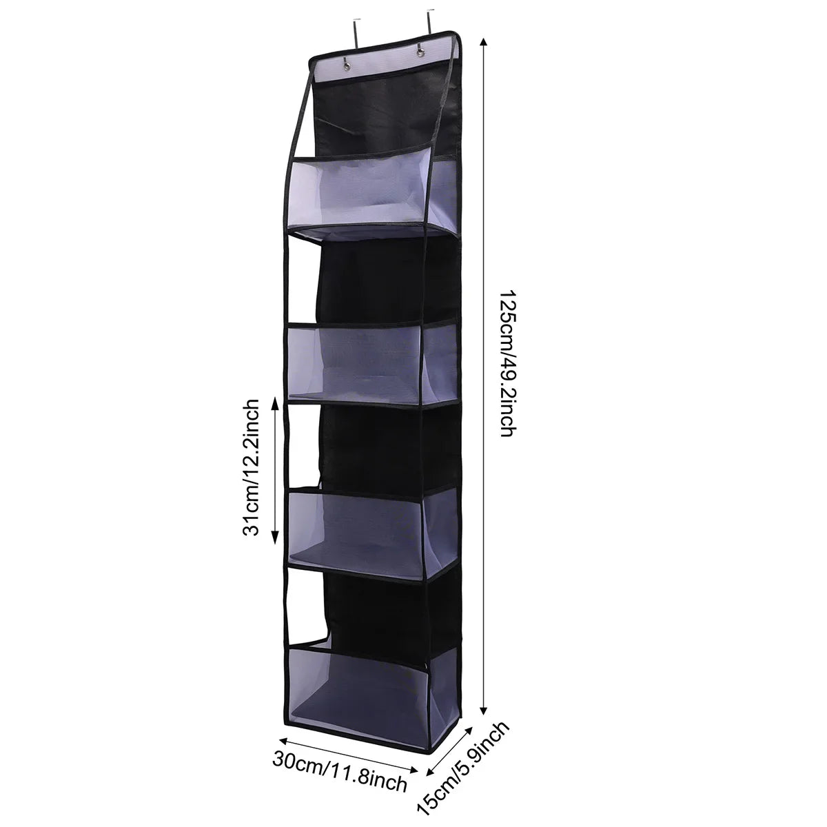 1pc 4 /6Layer Over The Door Hanging Organizer Cosmetics Wall Hanging Storage Organizerfor Nursery Bathroom Closet Bedroom Dorm
