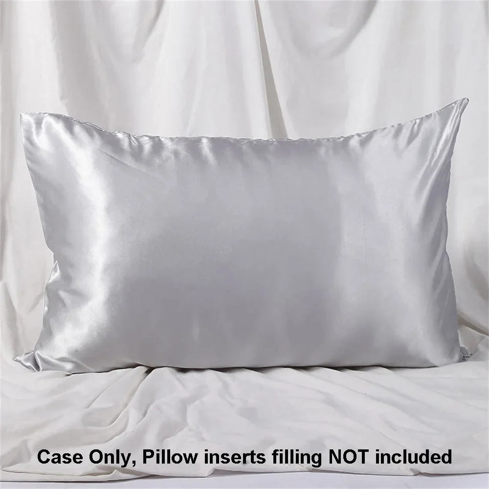 1pc Satin Pillowcase for Skin and Hair, Satin Pillow Cases Set of 1 Soft Breathable Smooth Cooling Pillow Covers for Sleeping
