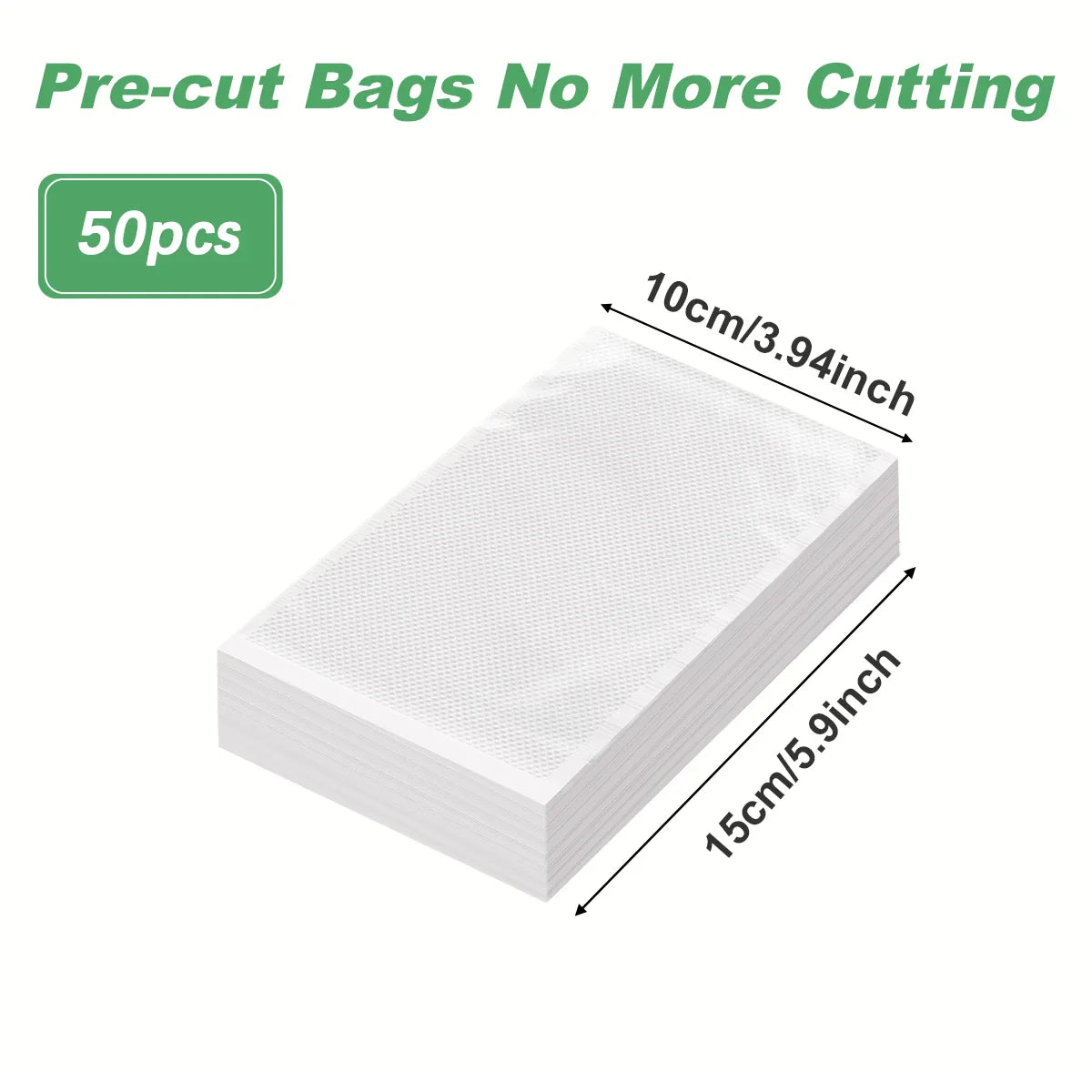50pcs/Lot Food Vacuum Plastic Sealing Bags Food Preservation Sealed Bag Household Reusable Vacuum Sealer Bag Kitchen Accessories