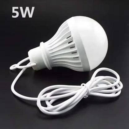 3W 5W 7W USB Lamp Bulb Portable Camping Lantern Lamp LED Power Reading Book Light For Outdoor Camping Tent Emergency Lighting