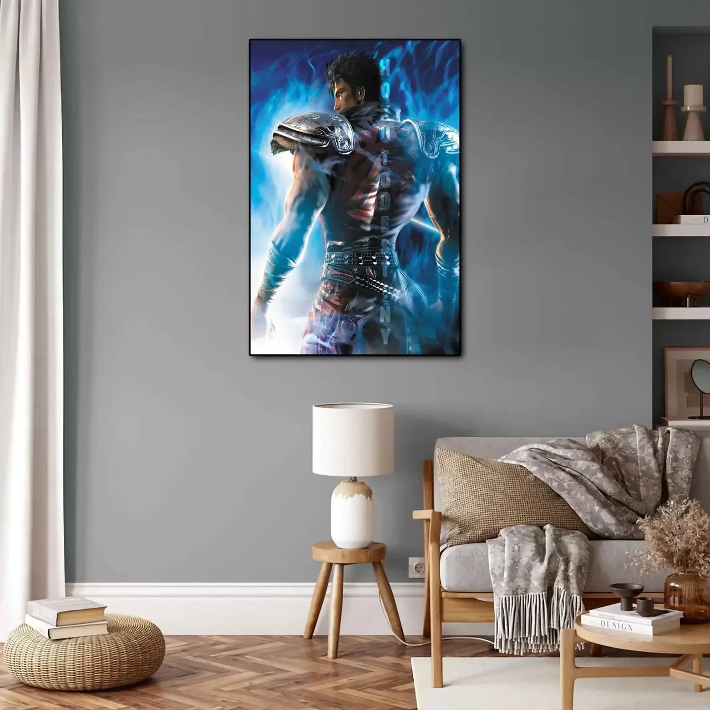 Hokuto No Ken Anime Video Game Canvas Painting Art Poster and Wall Art Picture Print Modern Family Bedroom Home Decor Posters