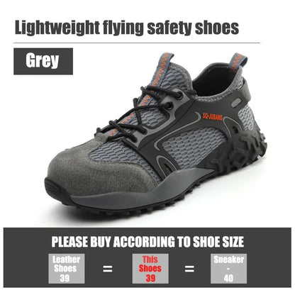 Steel Toe Anti-Collision Breathable Safety Work Boots