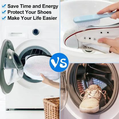 Shoe Washing Bag,  Storage Bag Mesh Shoe Laundry Bags with Zip Closure for Sneakers, Running Shoes, Socks, Bras Organizer