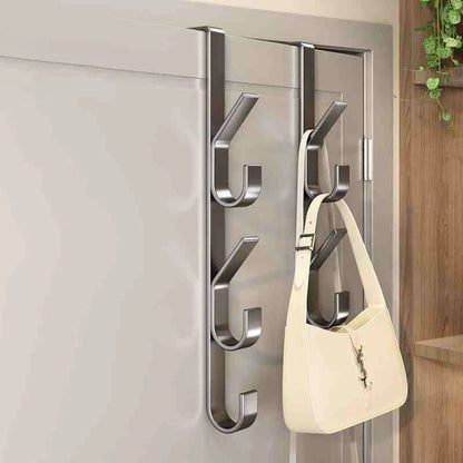Easy Installation Door Hook-Strong Metal Coat Rack, Suitable for Clothes, Hats and Bags-Space Saving Design, Suitable for Bedroo