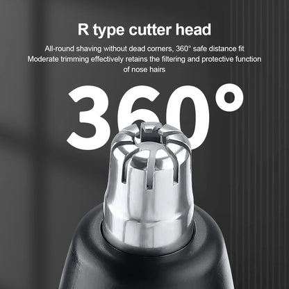 Electric Nose Hair Clipper Rechargeable Automatic Shaving Nose Trimmer Unisex Professional Washable Painless Nose Hair Trimmer