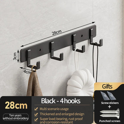 Hooks for hanging clothes at the entrance door, hanging hangers on the wall, and strong hooks for the wardrobe in th
