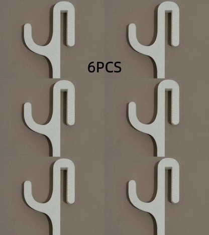 New Modern Plastic Shower Hook Suitable for 8mm Glass Doors Bathroom Organizer, Towels and Clothes Holder Bathroom Accessories