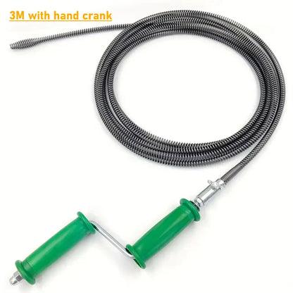 Bathroom Kitchen 1-10M Spring Pipe Sewer Unblocker Pipe Dredging Tool Sinks Basin Pipeline Clogged Remover Tools Drain Cleaner