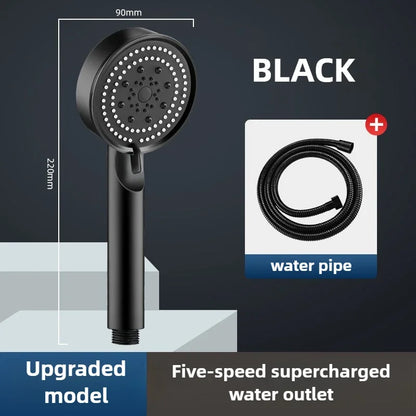 High Pressure Shower Head 3 Modes Adjustable Filter Shower Head Set New Bathroom Shower Head Accessories Sprayer