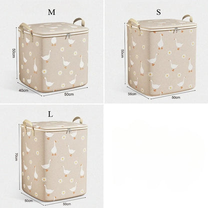2025 Cotton Quilt Storage Bag Large Capacity Quilt Storage Box Non Woven Clothes Special Storage Moving Luggage Bag Portable