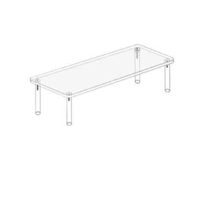 Transparent Acrylic Display Stand Pottery Storage Rack - Doll Clay Figurine Ladder Shelf for Makeup Organization Home Store
