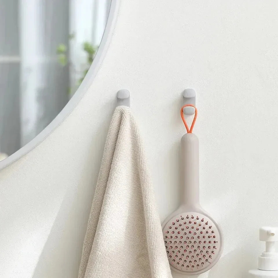 Rice Spoon Holder Silicone Storage Rack, Kitchen Wall-Mounted Cooker Spoon Shelf, Placement Rack, White