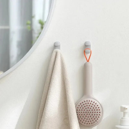 Rice Spoon Holder Silicone Storage Rack, Kitchen Wall-Mounted Cooker Spoon Shelf, Placement Rack, White