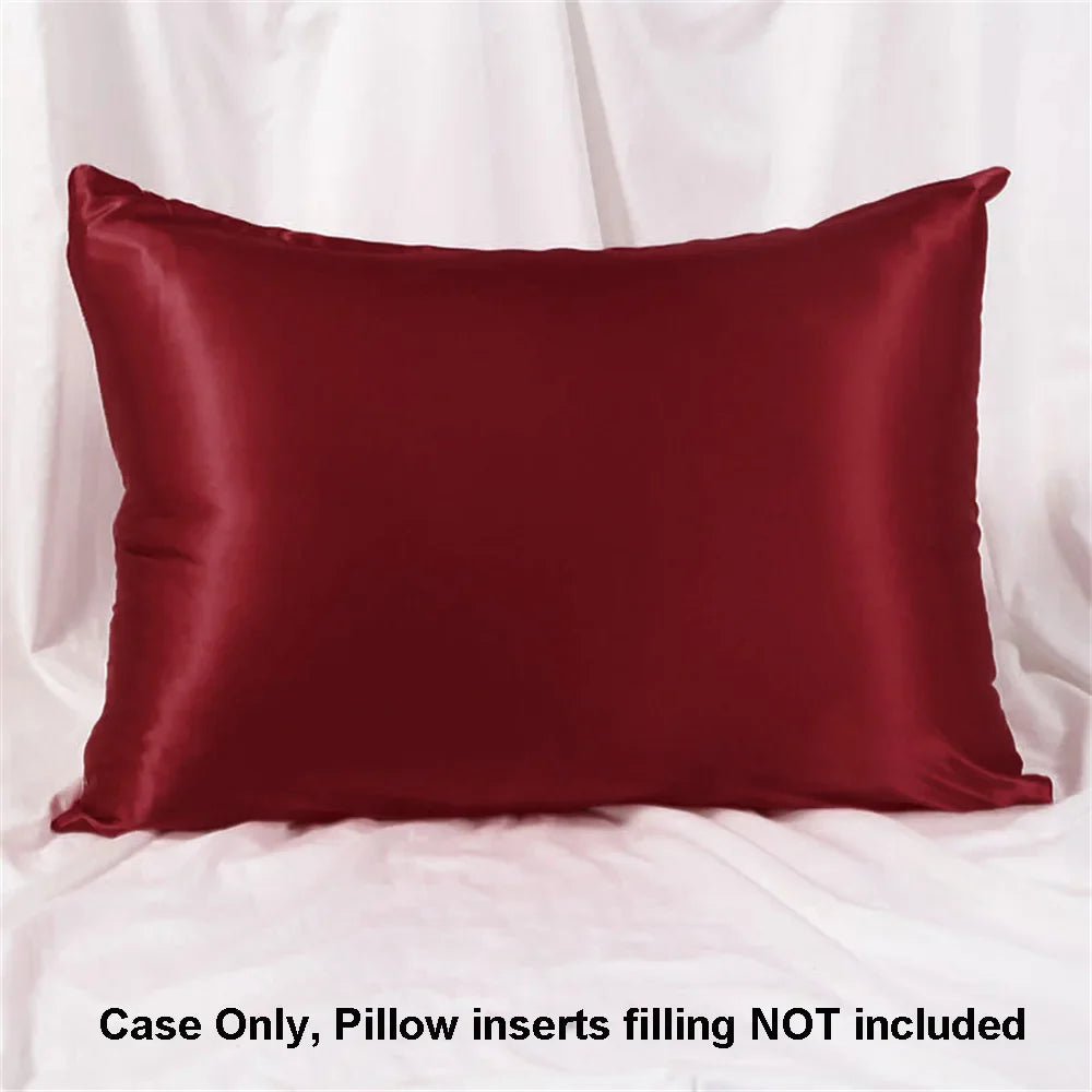 1pc Satin Pillowcase for Skin and Hair, Satin Pillow Cases Set of 1 Soft Breathable Smooth Cooling Pillow Covers for Sleeping