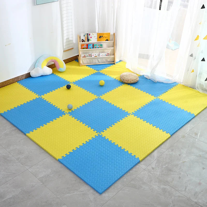16PCS 30x30cm EVA Puzzle Mat – Thick Baby Play Mat for Kids, Non-Slip & Waterproof Crawling Floor Tiles, Interlocking Foam Rug