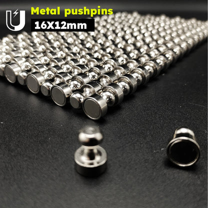 5/10/20 PCs Super Strong Neodymium Magnet Magnetic Pushpins Sucker Thumbtack Steel Magnet Push Pin for Refrigerator Whiteboard
