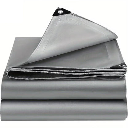 Thickened Sunshade Tarpaulin Truck Outdoor Sunscreen Tarpaulin Waterproof Double Silver Thickened Sunshade Cloth Rainproof Cloth