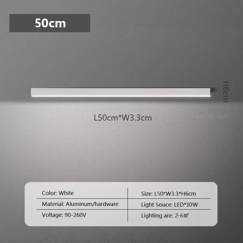 Long  LED Strip Ceiling Light Floodlight For Bedroom Dining Living Room Cloakroom Minimalist Led Ceiling Lamp Indoor Decoration