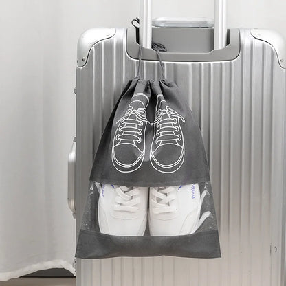 5/10pcs Non Woven Shoe Bag Storage Bag, Shoe Storage Drawstring Drawstring, Shoe Storage Bag, Dust-proof