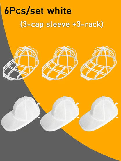 Washing Machine Hat Washing Protector Hat Cleaning Machine Washable Laundry Bag Anti-Deformation Secure Hat Storage Solution