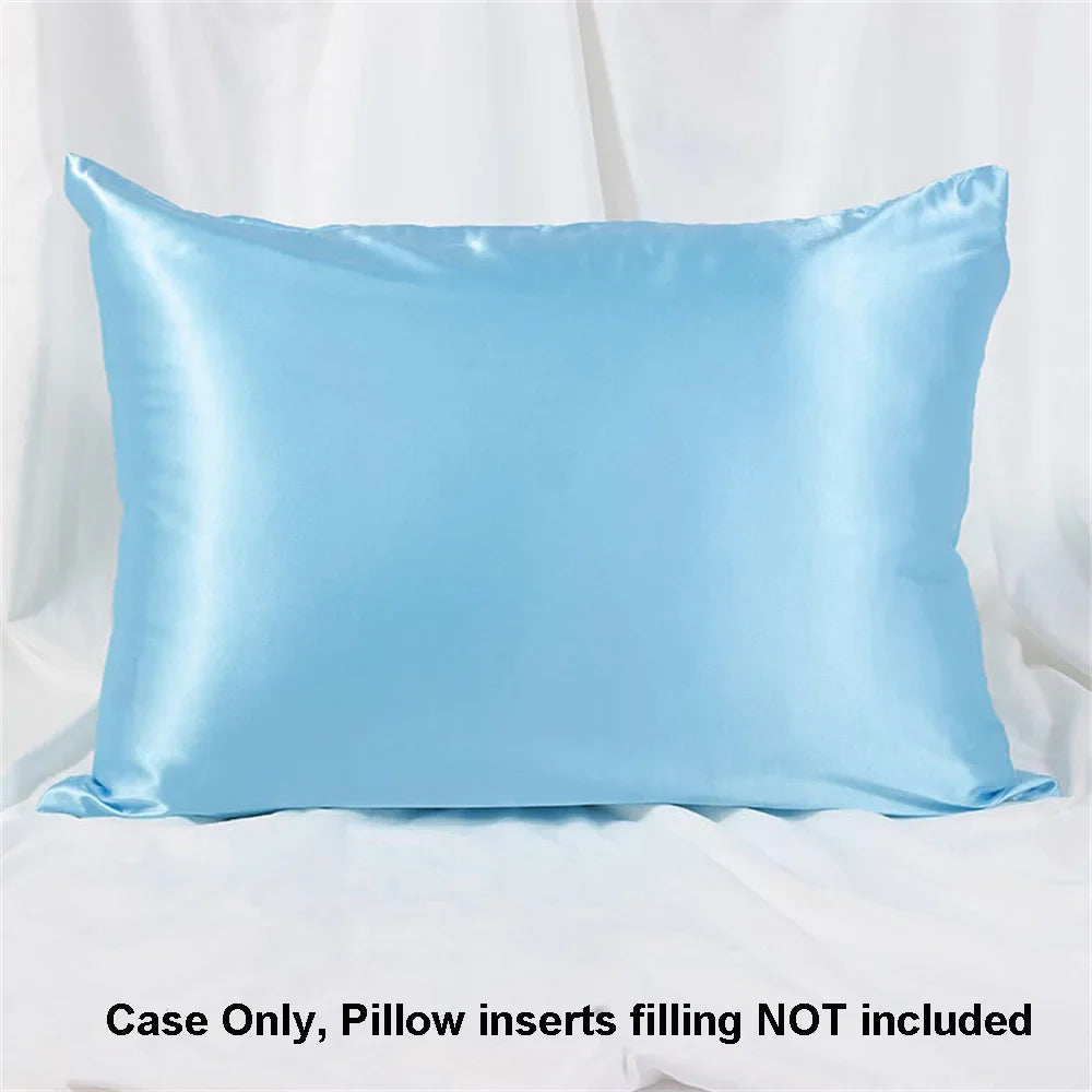 1pc Satin Pillowcase for Skin and Hair, Satin Pillow Cases Set of 1 Soft Breathable Smooth Cooling Pillow Covers for Sleeping