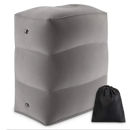 PVC Kids Flight Sleeping Footrest Pillow Resting Pillow On Airplane Car Bus Pillow Inflatable Travel Foot Rest Pillow Foot Pad