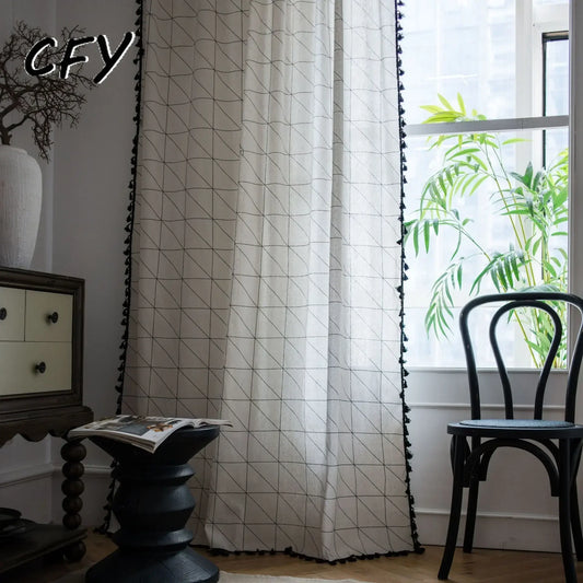 Linen Tassel Curtains