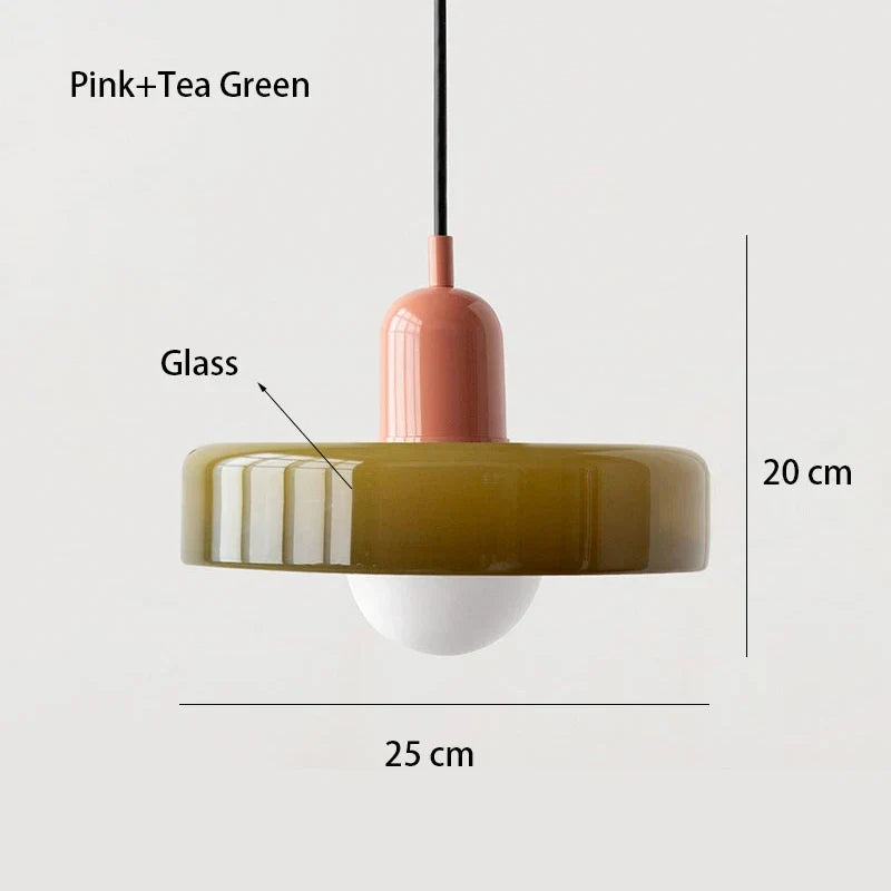 Nordic Glass Bauhaus Dining Room Chandelier Living Room Bedroom Bar Retro Coffee shop Decoration Chandelier Lighting Fixtures