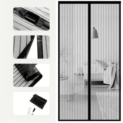 Mosquito Net Curtain Magnets Door Mesh Insect Sandfly Netting with Magnets on The Door Mesh Screen Automatic Closing Door Screen