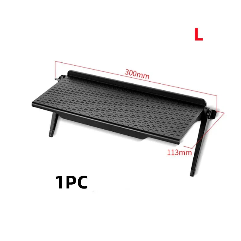 Adjustable TV Screen Top Storage Shelf Computer Monitor Screen Top Storage Rack TV Media Box Router Shelf Rack Home Organizer