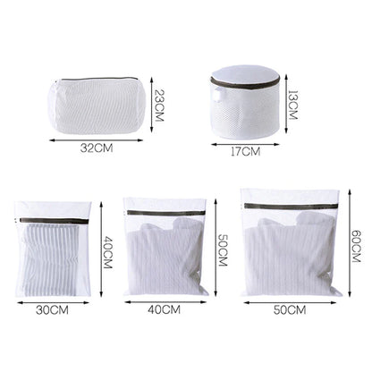 2/3/5PCS Mesh Nylon Clothing Storage Bag Anti Deformation Pants Sweater Special Washing Bag Wool Travel Packaging Bag
