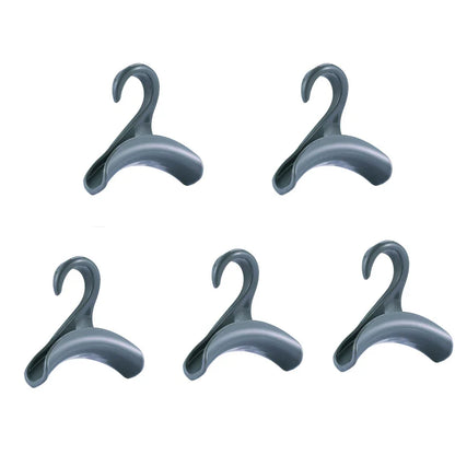 5pcs/set Arch Coat Rack Hook Bag Holder PP Material for Home Closet Storage Hat Scarf Shawl Purse Handbag Organizer Hooks