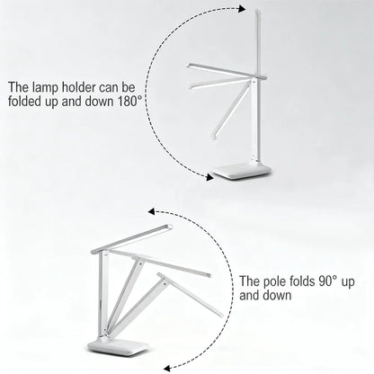 Eye Protection Table Lamp LED Rechargeable Dimmable Wireless Folding Desk Lamp Night Light For Children Study Reading Room Decor