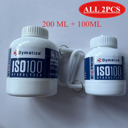 100/200ML Portable Mini Protein Powder Bottle with Keychain Health Funnel Medicine Box Container Small Cup Outdoor Sport Storage