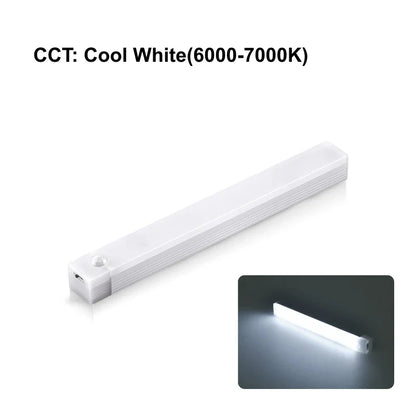 AITHEA PIR Motion Sensor LED Cabinet Light USB Rechargeable Induction Night Light Wireless Portable Detector Lamp for Hallway