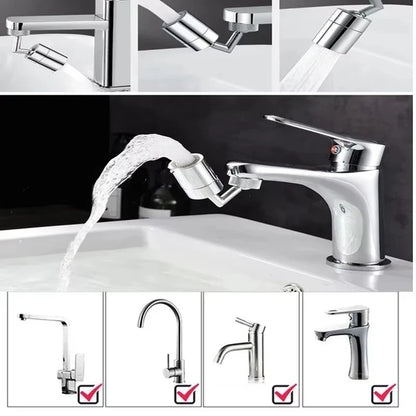 720° Universal Faucet Extender Aerator, Rotating Splash Proof Water Saving Faucet Adapter, ABS Plastic Washbasin Faucet Nozzle f