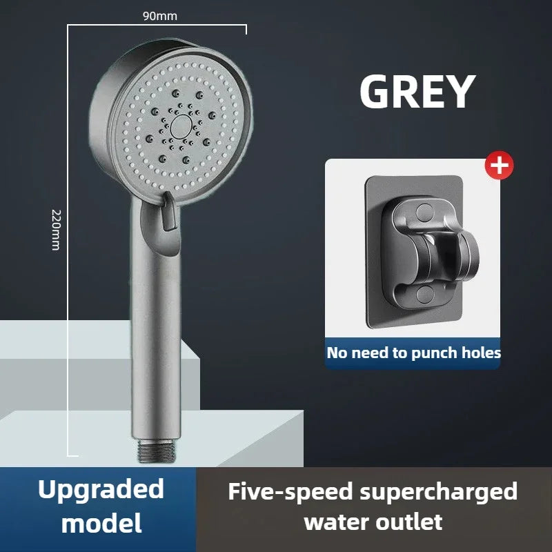 High Pressure Shower Head 3 Modes Adjustable Filter Shower Head Set New Bathroom Shower Head Accessories Sprayer
