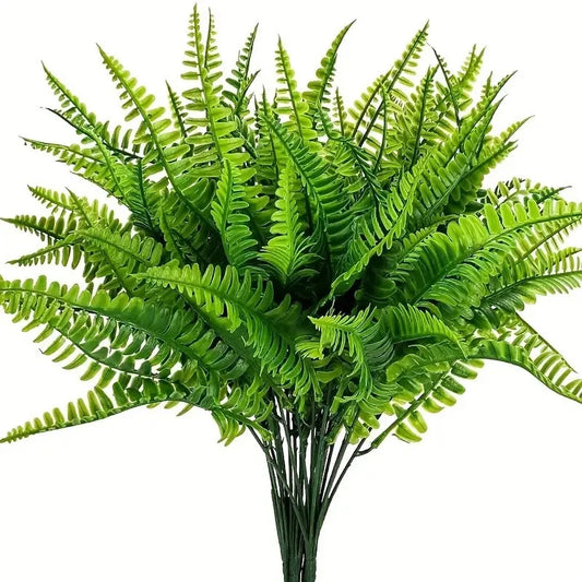 2PCS Artificial Persian Fern Leaf Bundle Nordic-Style Green Plant Decor Home Decor Scenery Accent Grass