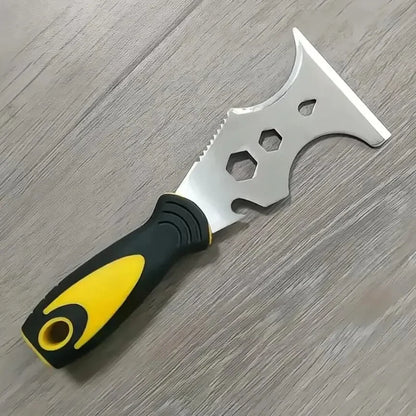 15 in 1 Multi Use Putty Knife Stainless Steel Paint Scraper Removal Construction Tool for Wallpaper Can Opener Home DIY