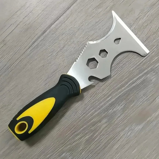 15 in 1 Multi Use Putty Knife Stainless Steel Paint Scraper Removal Construction Tool for Wallpaper Can Opener Home DIY
